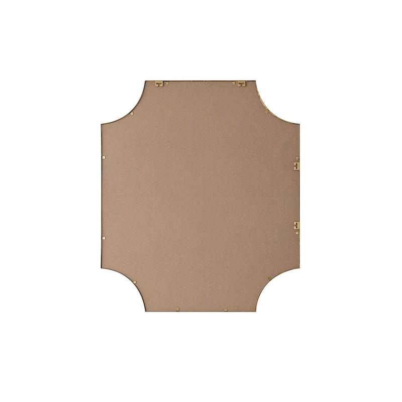 Elegant Kitchen and Bath Notched Metal Mirror 36X42