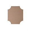 Elegant Kitchen and Bath Notched Metal Mirror 36X42