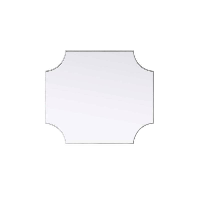 Elegant Kitchen and Bath Notched Metal Mirror 36X42