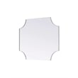 Elegant Kitchen and Bath Notched Metal Mirror 36X42
