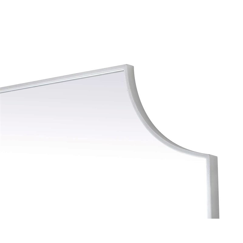 Elegant Kitchen and Bath Notched Metal Mirror 36X42