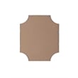 Elegant Kitchen and Bath Notched Metal Mirror 36X42