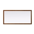 Elegant Kitchen and Bath Noah Rectangle Wood Mirror 72 X 36 in Brandy Walnut