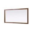Elegant Kitchen and Bath Noah Rectangle Wood Mirror 72 X 36 in Brandy Walnut