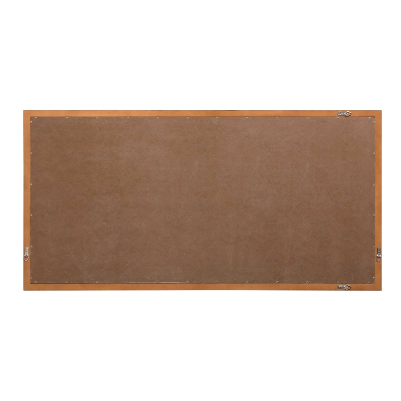 Elegant Kitchen and Bath Noah Rectangle Wood Mirror 72 X 36 in Brandy Walnut