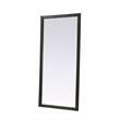 Elegant Kitchen and Bath Noah Rectangle Wood Mirror 72 X 36 in Chocolate Oak