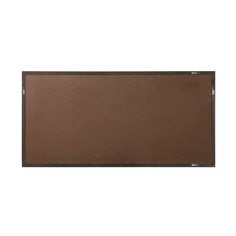 Elegant Kitchen and Bath Noah Rectangle Wood Mirror 72 X 36 in Chocolate Oak