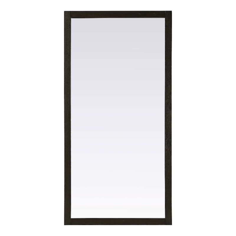 Elegant Kitchen and Bath Noah Rectangle Wood Mirror 72 X 36 in Chocolate Oak