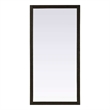 Elegant Kitchen and Bath Noah Rectangle Wood Mirror 72 X 36 in Chocolate Oak
