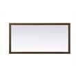 Elegant Kitchen and Bath Noah Rectangle Wood Mirror 72 X 36 in Hazel Oak