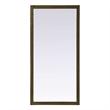 Elegant Kitchen and Bath Noah Rectangle Wood Mirror 72 X 36 in Hazel Oak