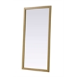 Elegant Kitchen and Bath Noah Rectangle Wood Mirror 72 X 36 in Linen Oak