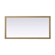 Elegant Kitchen and Bath Noah Rectangle Wood Mirror 72 X 36 in Linen Oak