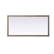 Elegant Kitchen and Bath Noah Rectangle Wood Mirror 72 X 36 in Natural Oak