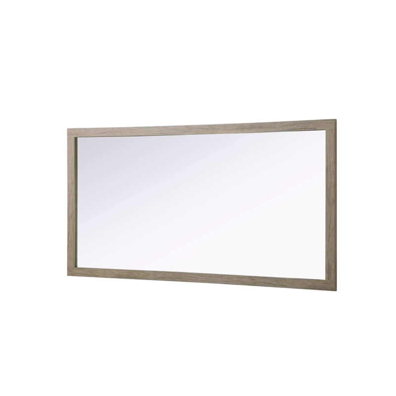 Elegant Kitchen and Bath Noah Rectangle Wood Mirror 72 X 36 in Natural Oak