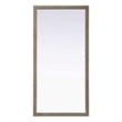 Elegant Kitchen and Bath Noah Rectangle Wood Mirror 72 X 36 in Natural Oak