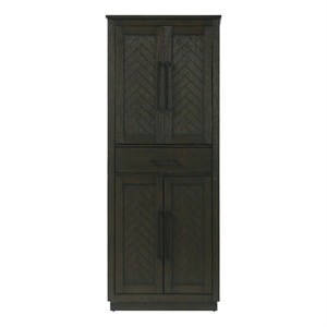 Elegant Kitchen and Bath 28&quot Bath Storage Cabinet in Chocolate Oak