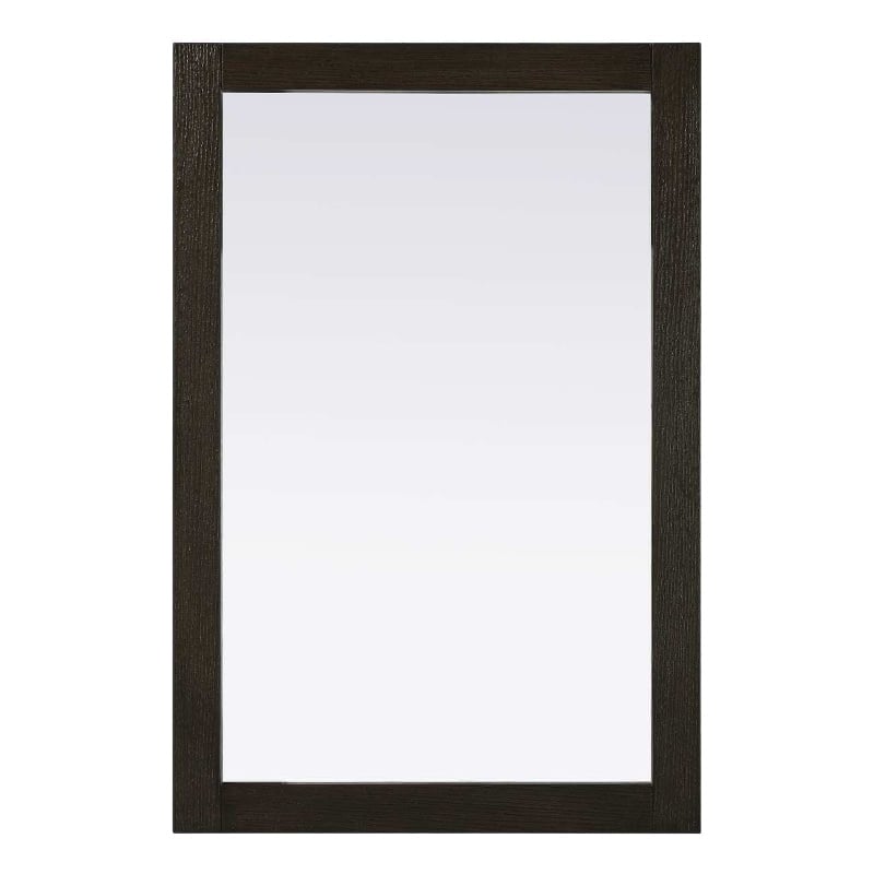 Elegant Kitchen and Bath Noah Rectangle Wood Mirror 24 X 36 in Chocolate Oak