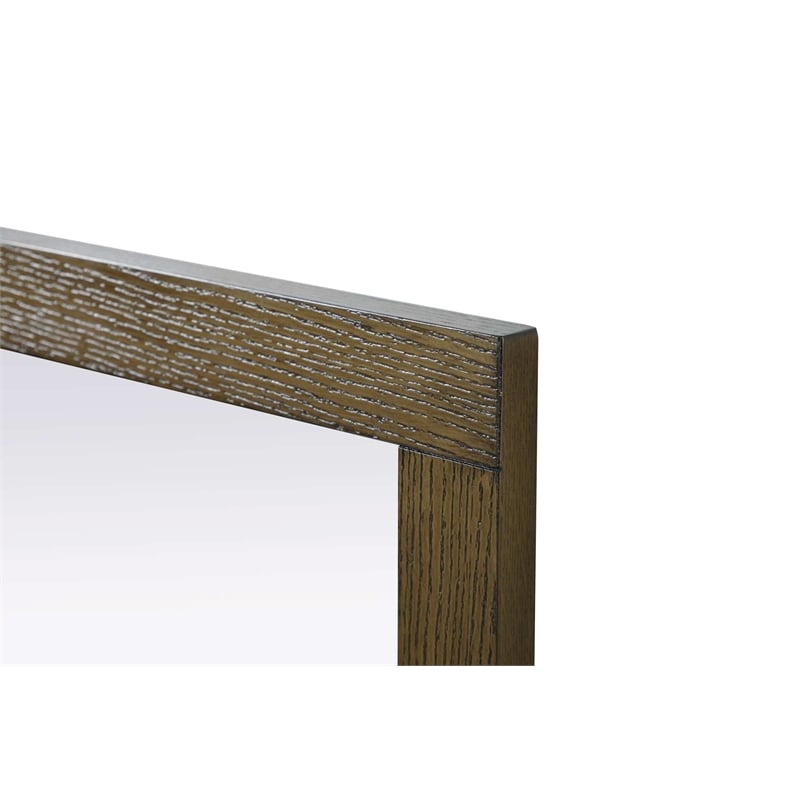 Elegant Kitchen and Bath Noah Rectangle Wood Mirror 24 X 36 in Hazel Oak