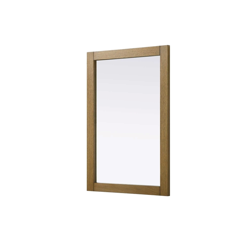 Elegant Kitchen and Bath Noah Rectangle Wood Mirror 24 X 36 in Honey Teak
