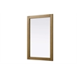 Elegant Kitchen and Bath Noah Rectangle Wood Mirror 24 X 36 in Honey Teak