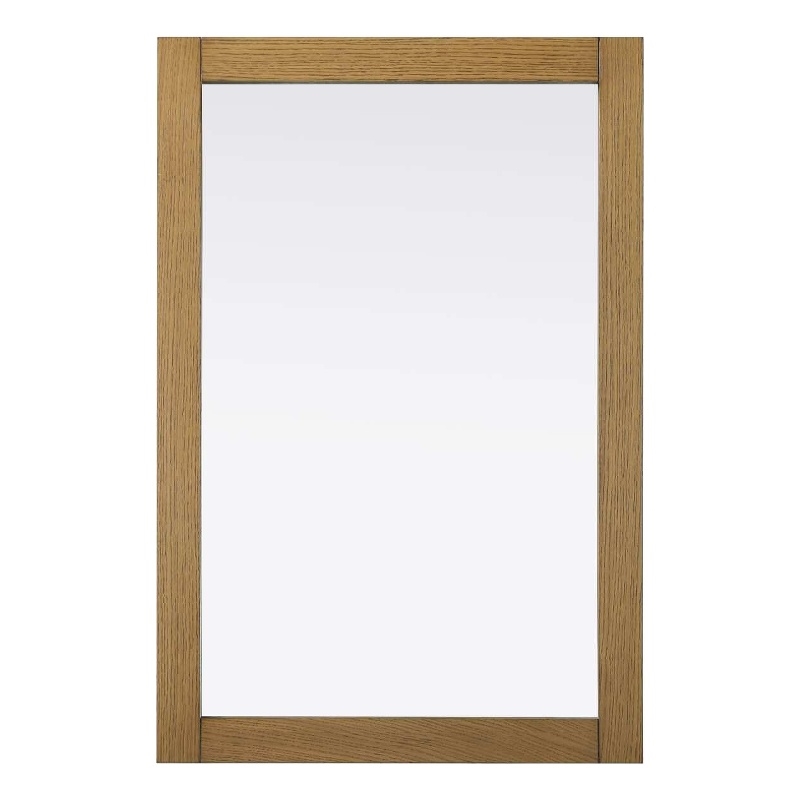 Elegant Kitchen and Bath Noah Rectangle Wood Mirror 24 X 36 in Honey Teak