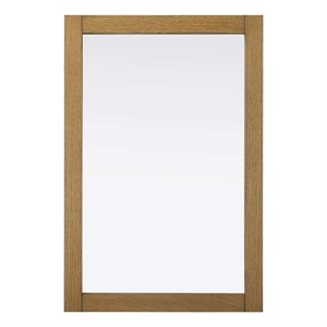 Elegant Kitchen and Bath Noah Rectangle Wood Mirror 24 X 36 in Honey Teak