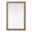 Elegant Kitchen and Bath Noah Rectangle Wood Mirror 24 X 36 in Linen Oak