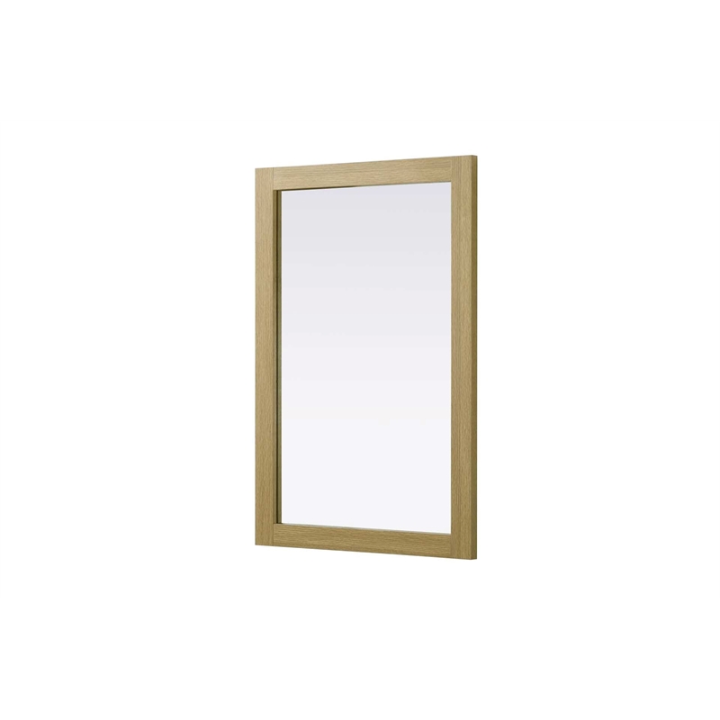 Elegant Kitchen and Bath Noah Rectangle Wood Mirror 24 X 36 in Honey Brown