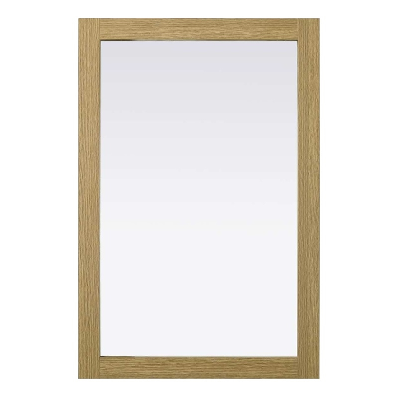 Elegant Kitchen and Bath Noah Rectangle Wood Mirror 24 X 36 in Honey Brown
