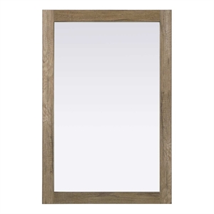 Elegant Kitchen and Bath Noah Rectangle Wood Mirror 24 X 36 in Natural Oak
