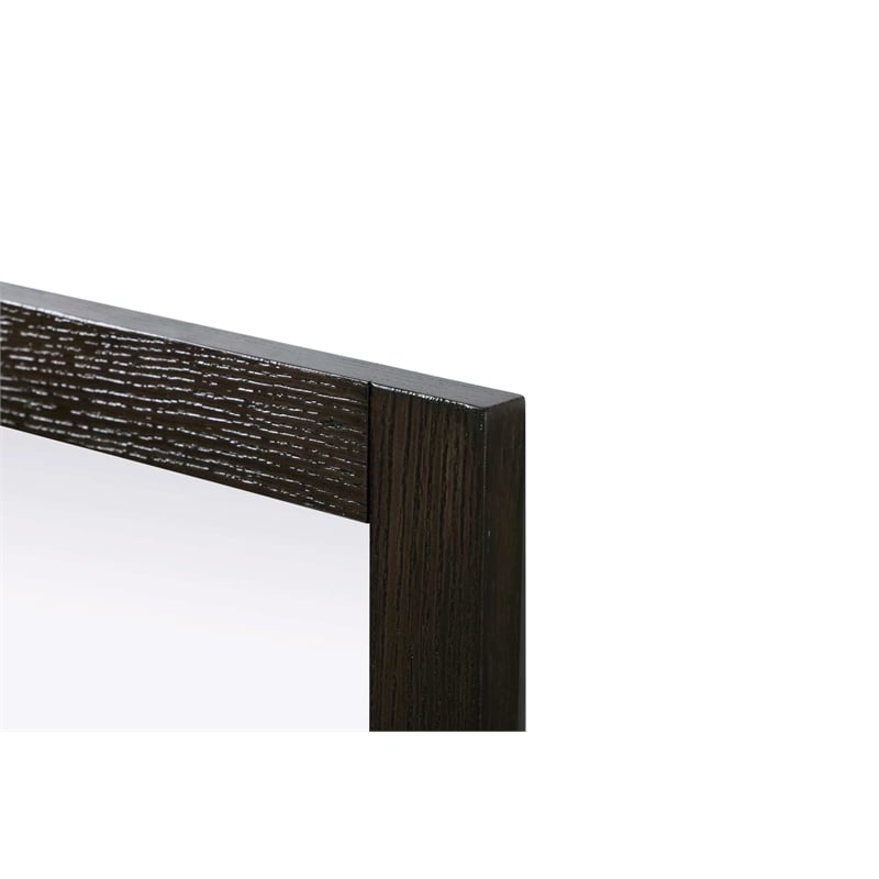 Elegant Kitchen and Bath Noah Rectangle Wood Mirror 27 X 36 in Chocolate Oak