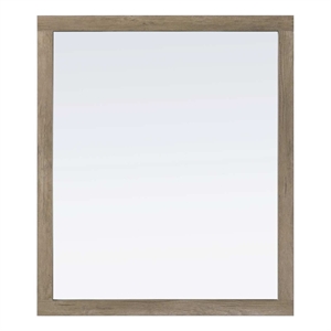Elegant Kitchen and Bath Noah Rectangle Wood Mirror 42 X 36 in Natural Oak