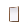 Elegant Kitchen and Bath Noah Rectangle Wood Mirror 48 X 36 in Brandy Walnut