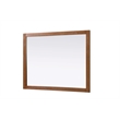 Elegant Kitchen and Bath Noah Rectangle Wood Mirror 48 X 36 in Brandy Walnut