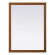 Elegant Kitchen and Bath Noah Rectangle Wood Mirror 48 X 36 in Brandy Walnut