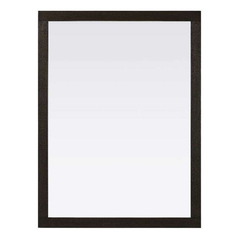 Elegant Kitchen and Bath Noah Rectangle Wood Mirror 48 X 36 in Chocolate Oak