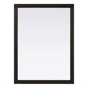 Elegant Kitchen and Bath Noah Rectangle Wood Mirror 48 X 36 in Chocolate Oak