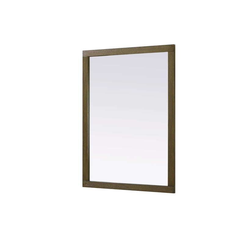 Elegant Kitchen and Bath Noah Rectangle Wood Mirror 48 X 36 in Hazel Oak