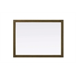 Elegant Kitchen and Bath Noah Rectangle Wood Mirror 48 X 36 in Hazel Oak