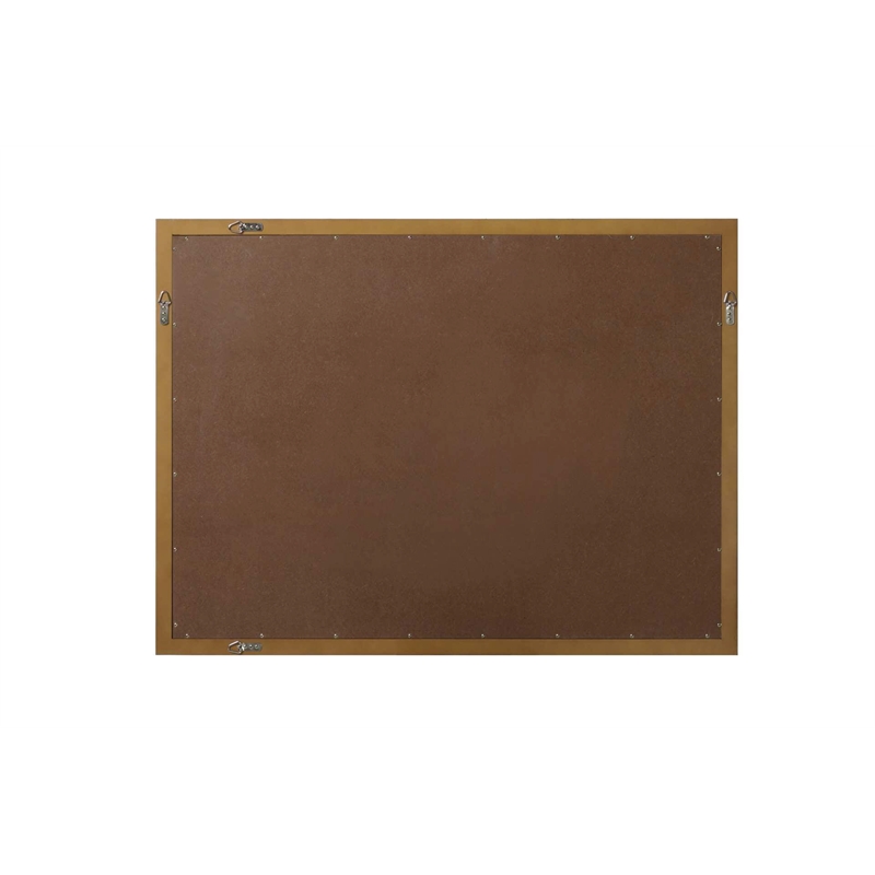 Elegant Kitchen and Bath Noah Rectangle Wood Mirror 48 X 36 in Hazel Oak