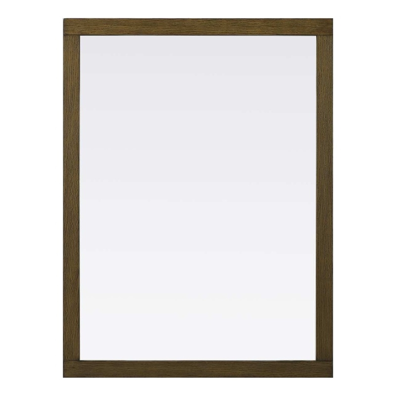Elegant Kitchen and Bath Noah Rectangle Wood Mirror 48 X 36 in Hazel Oak