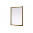 Elegant Kitchen and Bath Noah Rectangle Wood Mirror 48 X 36 in Honey Teak