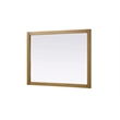 Elegant Kitchen and Bath Noah Rectangle Wood Mirror 48 X 36 in Honey Teak