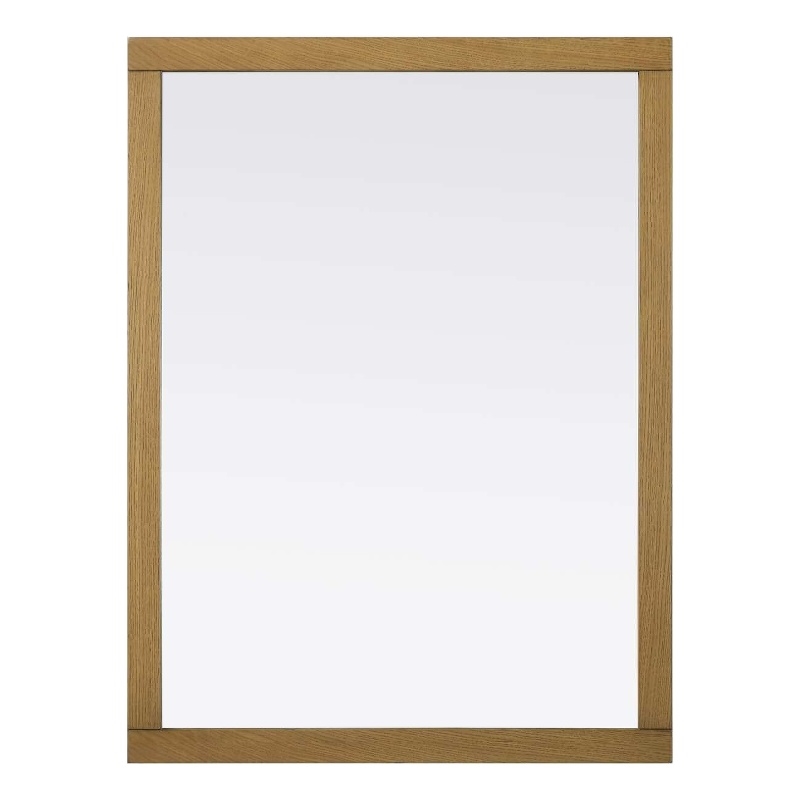 Elegant Kitchen and Bath Noah Rectangle Wood Mirror 48 X 36 in Honey Teak