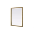 Elegant Kitchen and Bath Noah Rectangle Wood Mirror 48 X 36 in Linen Oak