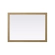 Elegant Kitchen and Bath Noah Rectangle Wood Mirror 48 X 36 in Linen Oak