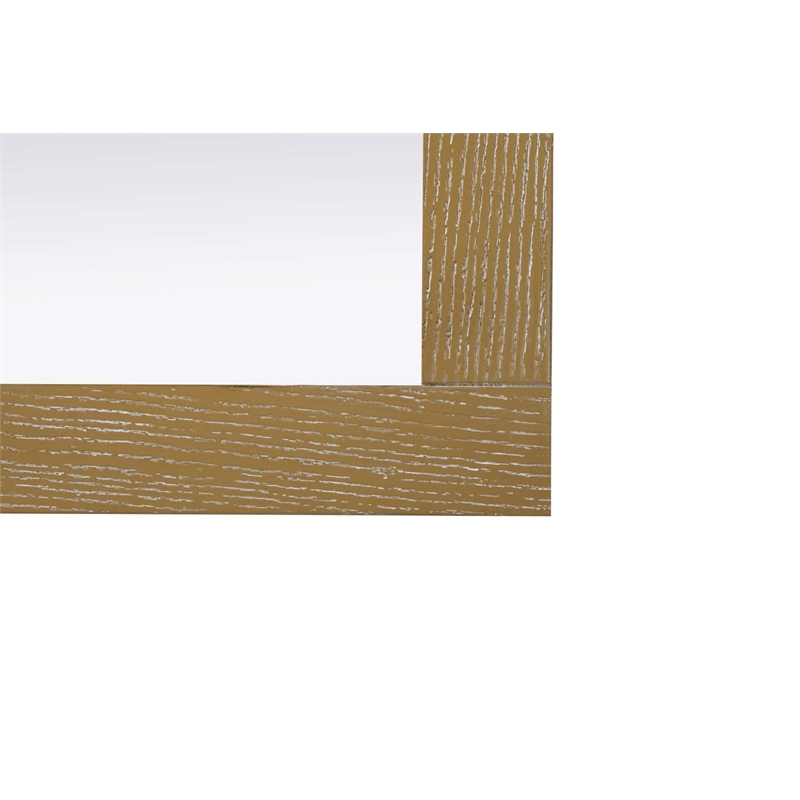 Elegant Kitchen and Bath Noah Rectangle Wood Mirror 48 X 36 in Linen Oak