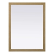 Elegant Kitchen and Bath Noah Rectangle Wood Mirror 48 X 36 in Linen Oak