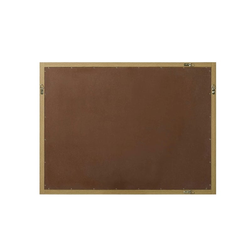 Elegant Kitchen and Bath Noah Rectangle Wood Mirror 48 X 36 in Honey Brown